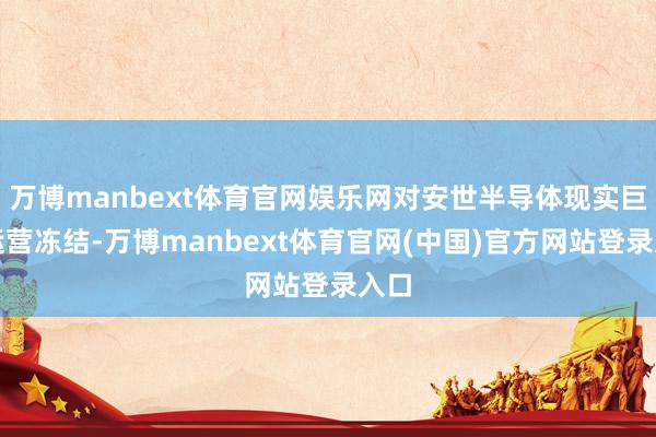 万博manbext体育官网娱乐网对安世半导体现实巨匠运营冻结-万博manbext体育官网(中国)官方网站登录入口